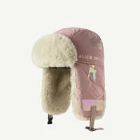 reflective cloth thickened bomber hats winter warm aircraft caps windproof and waterproof couple skiing ear cap female