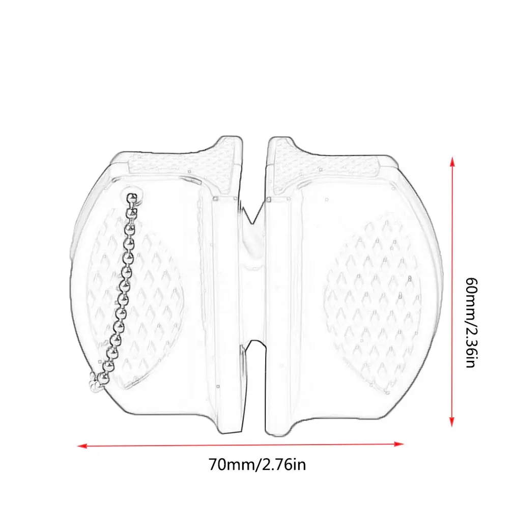 

Mini Ceramic Rod Tungsten Steel Knife Sharpener Two-stage Butterfly Type Double-sided Knife Tool Sharpener