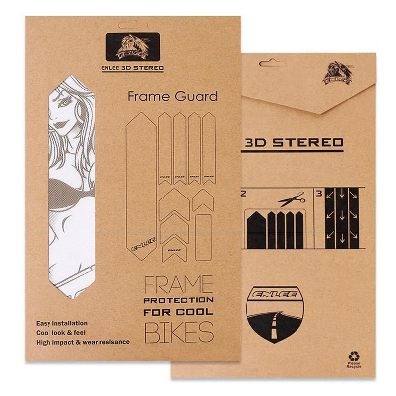 MTB 3D наклейки износостойкие противоскользящие водонепроницаемые защитные для