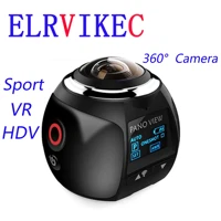 elrvikec 2021 4k 360 action camera wifi mini 24482448 ultra hd mini panorama camera 360 degree sport driving vr camera hdv