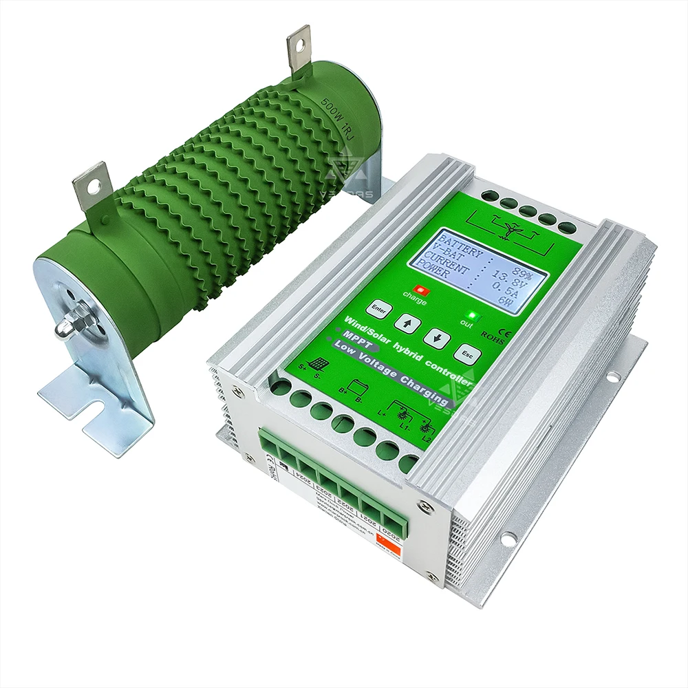 Высококачественный гибридный регулятор заряда от солнечного ветра 1400 Вт MPPT для