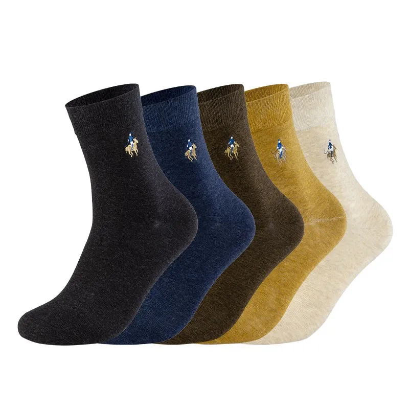 

Four seasons medium tube socks men's cotton socks deodorant and antibacterial sports socks men's socks 5pairs/set