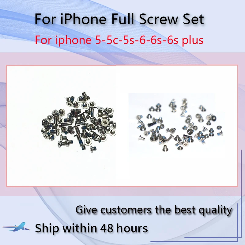 

Full Sets Screws Replacement for iPhone 5 5S 5C iphone 6 6S Plus Screw Replacement Repair Bolts Screw Accessory Kit