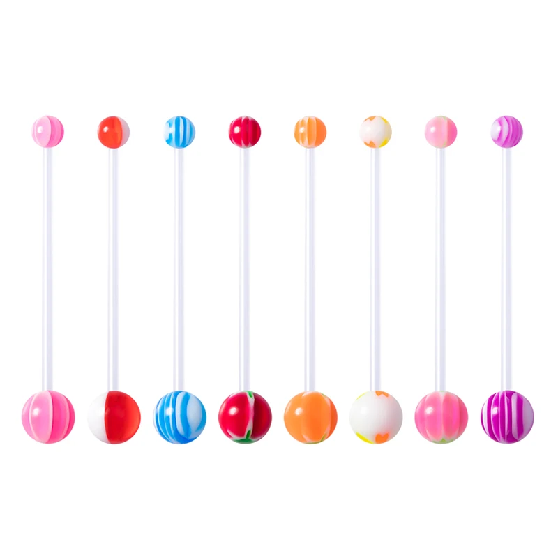 

10-30pcs Flexible Belly Button Rings Pregnancy Sport Maternity Acrylic Navel Piercing Bar Retainer Sexy Women Body Jewelry 14G