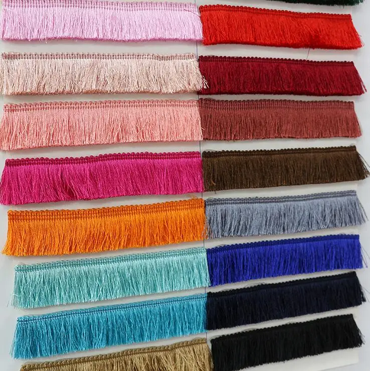5 yards/lot Cheap Thicken Tassel Trims 2.8cm Wide Polyester Curtain/Pillow Trim Earring/Bag Decorative Lace Fringe Sewing X093