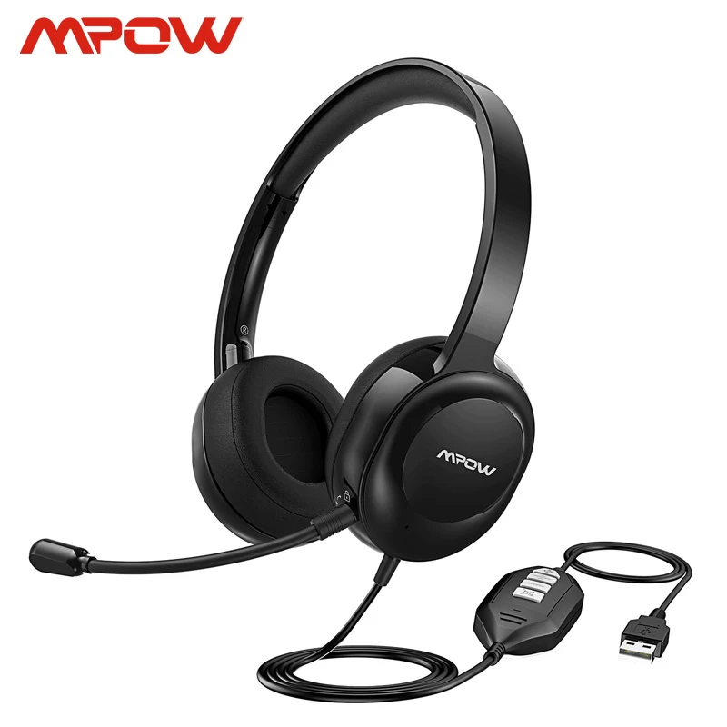 Mpow BH331 проводная USB гарнитура/3 5 мм PC наушники с экологическим шумоподавлением