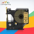 12 мм * 7 м 45023 ленточная кассета для этикеток совместимая с d1 лента для этикеток черная на золоте для Dymo LabelPoint 300 350 200 LabelManage 160 280