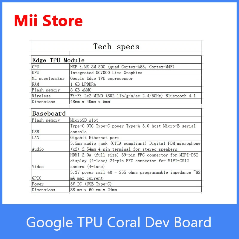 Google TPU Coral Dev Board Edg ускоритель | Компьютеры и офис