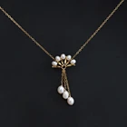 Ожерелье-чокер женское из серебра 925 пробы с натуральным жемчугом