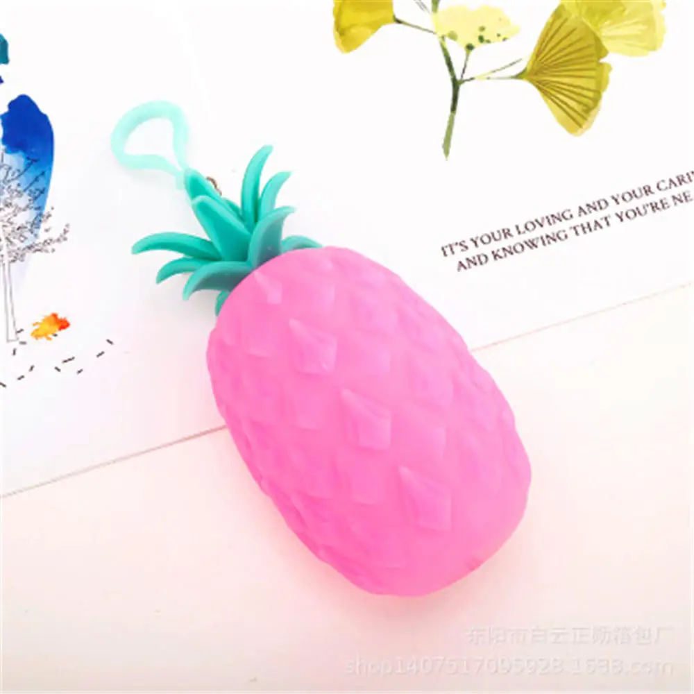 Новинка модный взрывозащищенный силиконовый подвесной чехол с ананасовым пером