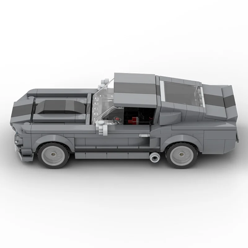 Техническая скорость Buildmoc 60 секунд супер гоночный строительный блок Mustangs модель