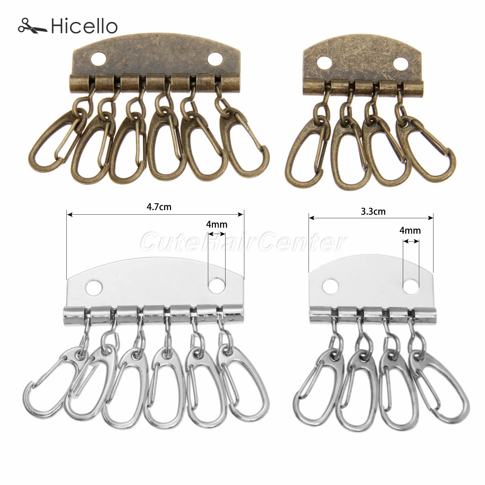 5 шт./лот лот лоскутное шитье металлическая посуда кольцо держатель для ключей