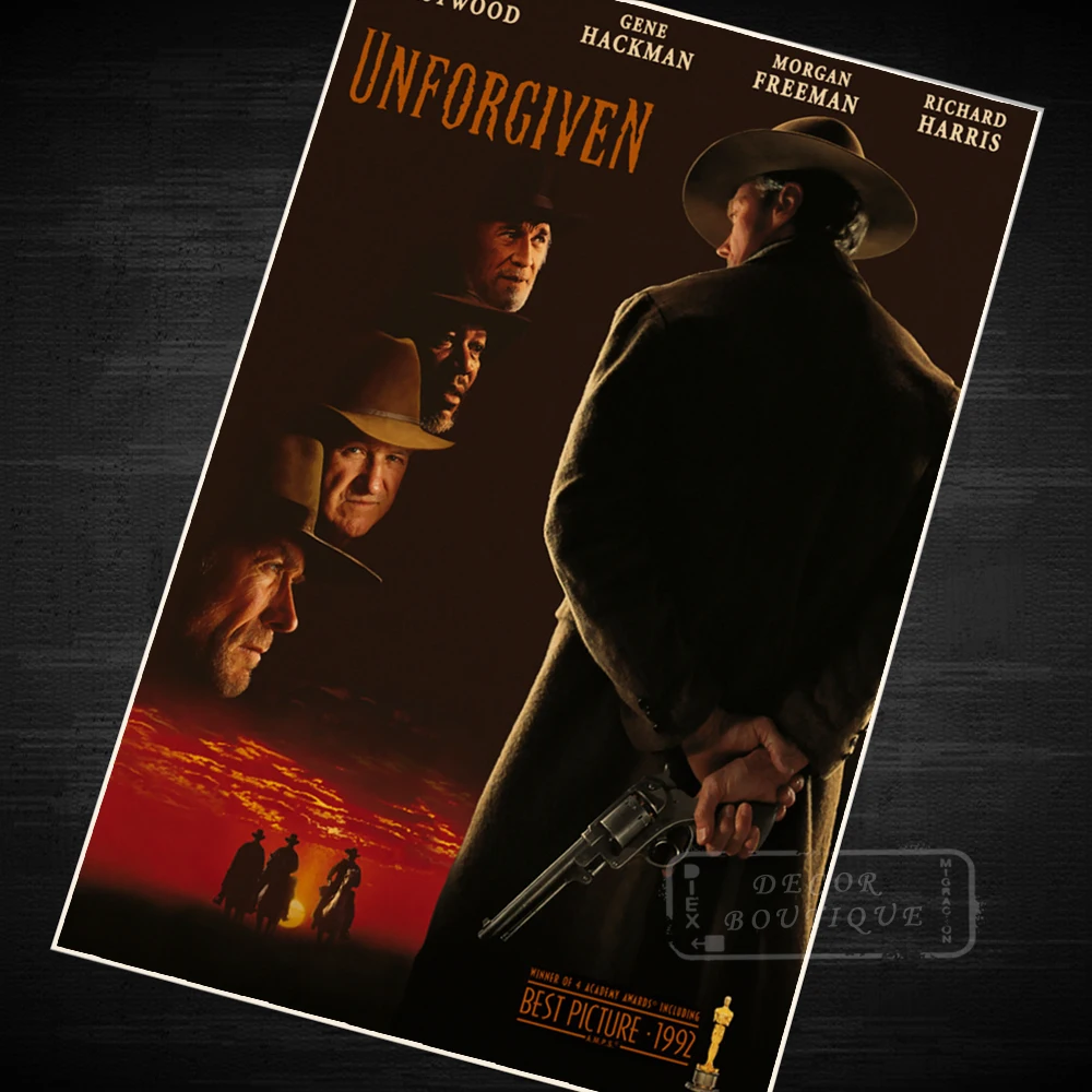 Непростительный Клинт Eastwood фильм Винтаж Ретро плакат декоративный DIY настенные