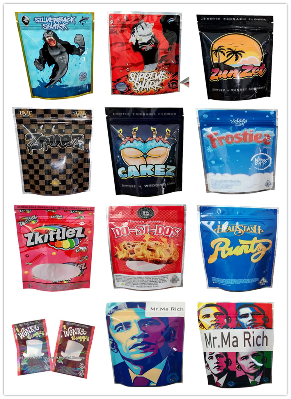 Новые пакеты для хранения приколов mix 25/50/100 шт. пустая упаковка|Подарочные сумки и