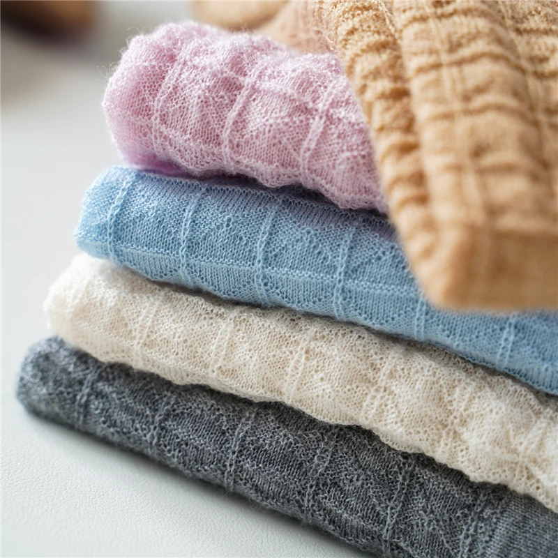 

Pure Wool Round Neck Cardigan 2020 Autumn and Winter Worsted Diamond Long-sleeved Shirt Women New Wool Short Coat