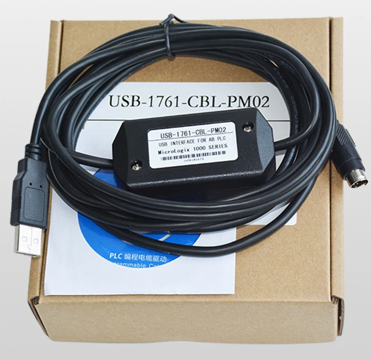 

USB-1761-CBL-PM02 USB PLC Programming Cable For A B Micrologix 1000/1200/1500