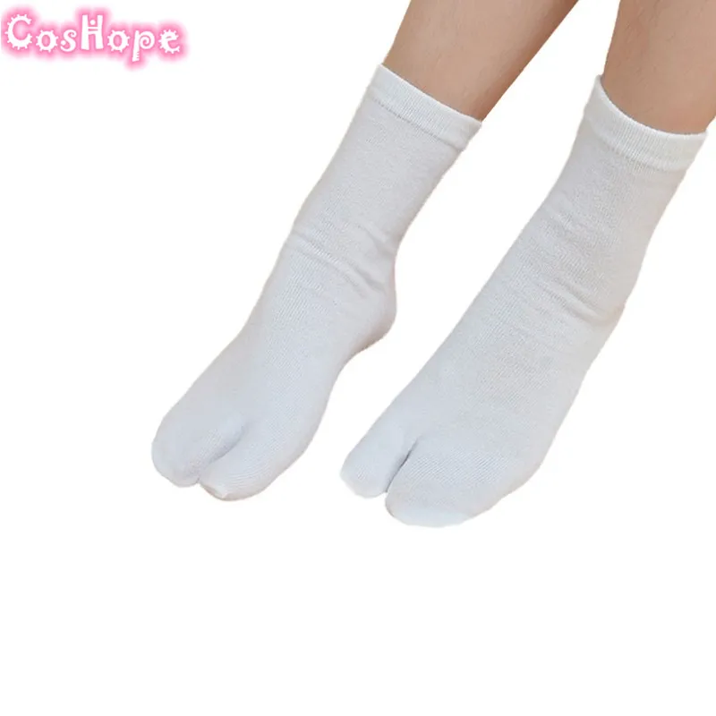 Японские носки для костюмированной вечеринки с двумя носками Bleach Tabi Geta Обувь