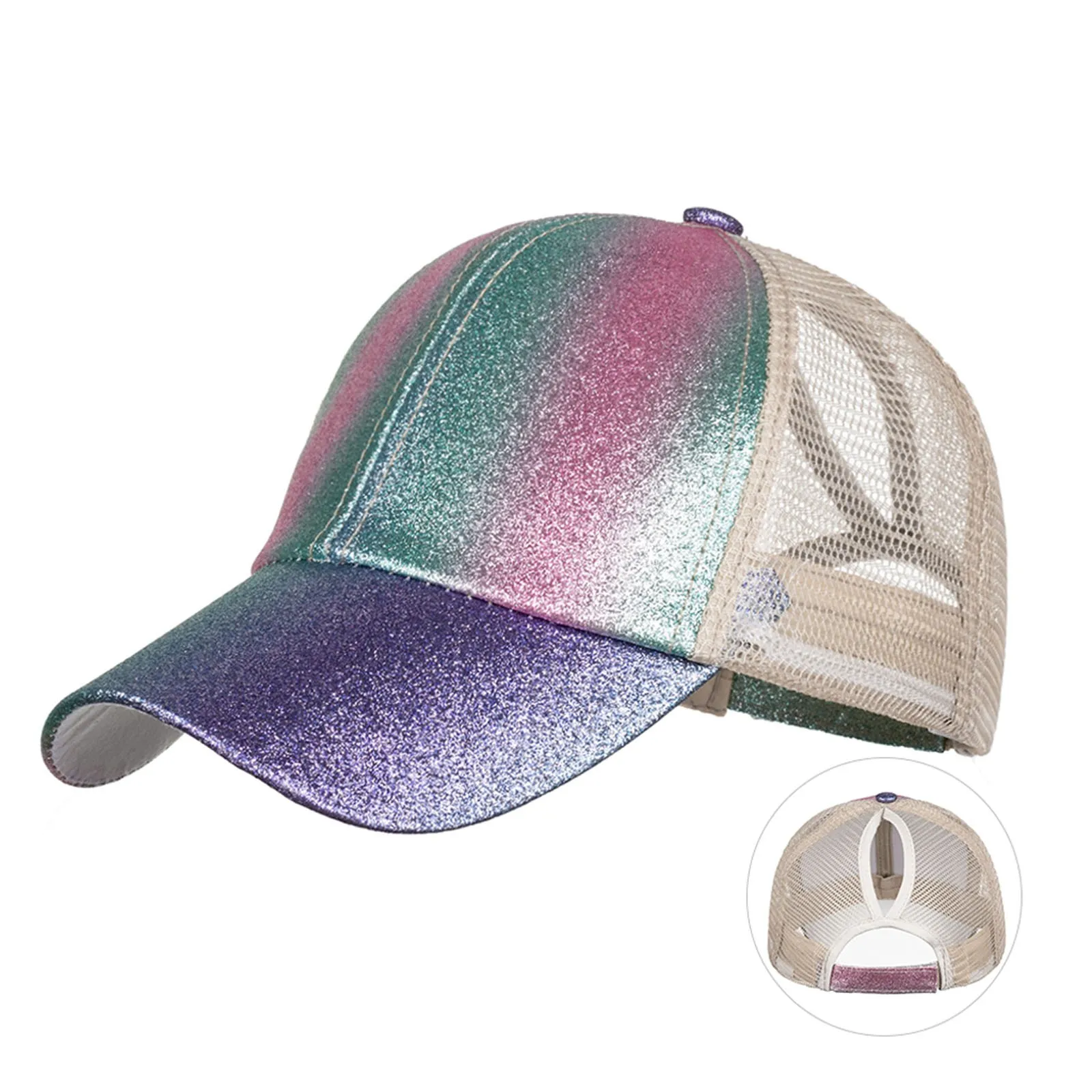 

Women Tie Dye Cap Multicolor Irregular Print Baseball Cap Female Outdoor Streetwear Summer Mesh Caps Hats Hip Hop Gorras 2021