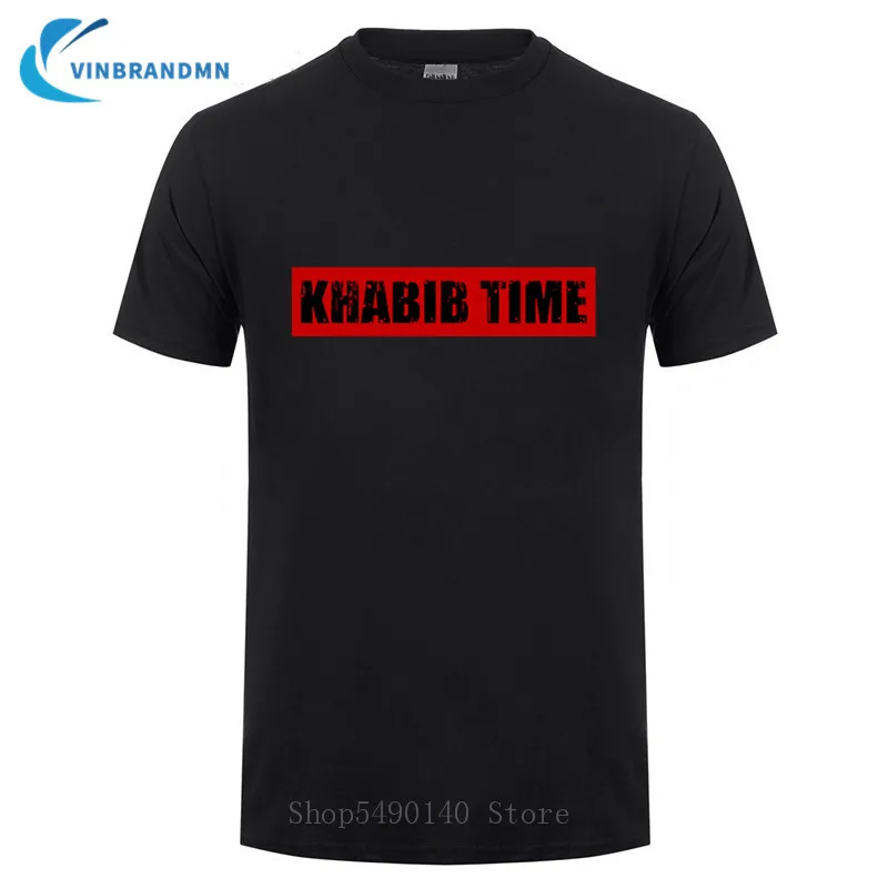 Мужская футболка с надписью Khabib Time The Eagle Русская модель MMA 100% хлопок футболки