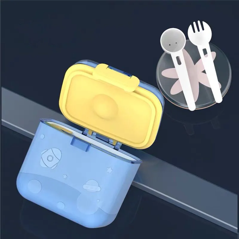 

Baby Storage Box Food Milk Powder BPA Free Food Container For Children Portable Cereal Container Outdoor Feeding Accessories