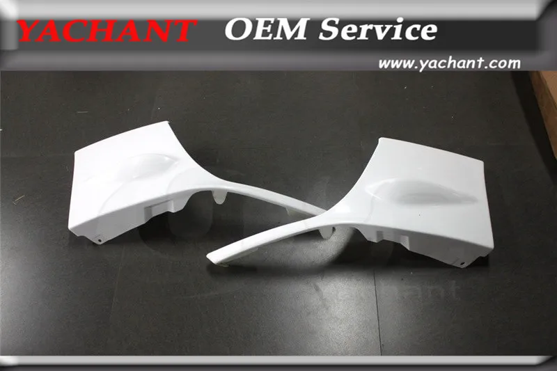 Автомобильный Стайлинг FRP стекловолокно передний бампер колпачки 2 шт подходит