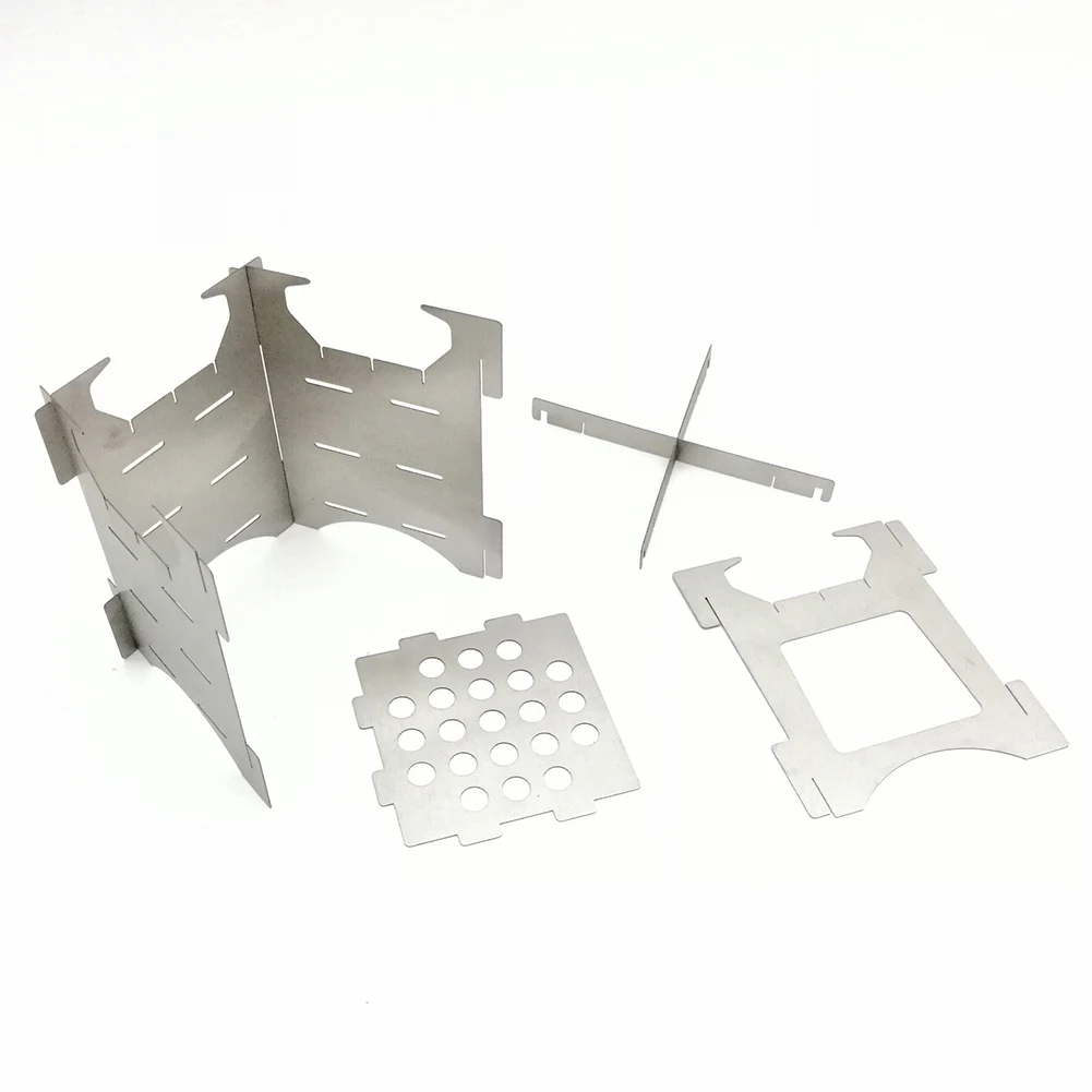 Складная деревянная печь из нержавеющей стали для кемпинга на открытом воздухе