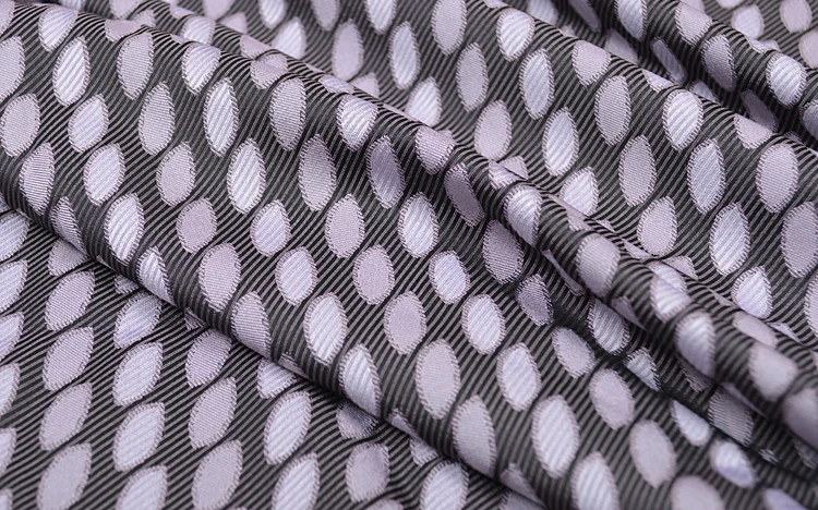 Летняя тонкая подтяжка длинная фототкань сиреневая овальная Геометрическая