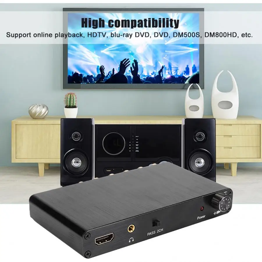 4K 3D HDMI 5 1 в аналоговый выход цифровой аудио декодер адаптер конвертер для онлайн