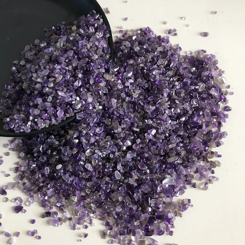 Оптом 50 г натуральный аметист гравий камни целебные кристаллы магнитный камень