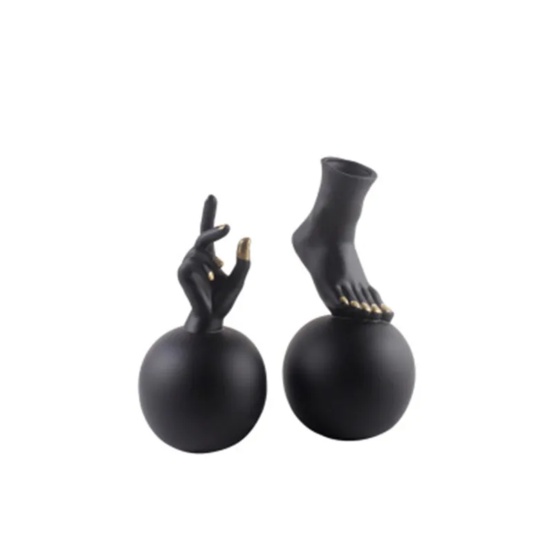 

Luxurious Hands And Feet Creative Abstraction Figure Statue Prototype Room Sales Center Hall Entryway Art&Craft Decor X4908