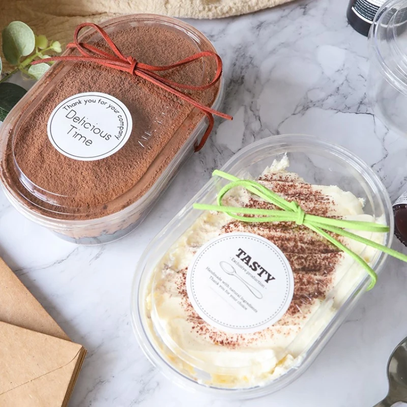 25 шт. утолщенная прозрачная коробка упаковка для фруктового Боба молочного