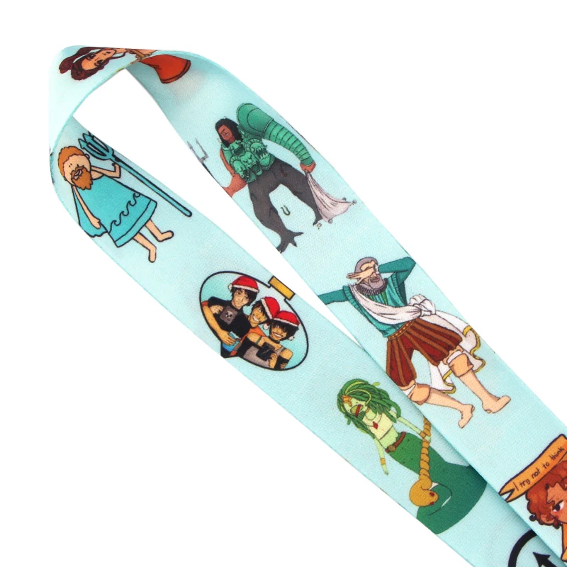 

K843 Percy Jackson and the Olympians Keychain Lanyards Badge Id Holder ID Card Pass Phone USB Neck Straps Badge Holder Key Strap