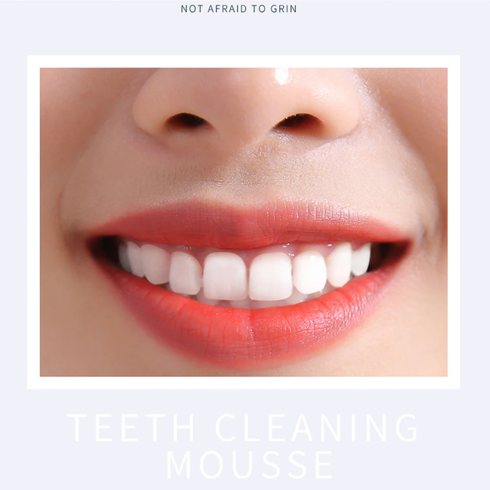 60 мл пенная зубная паста для удаления пятен отбеливание зубов мусс средство