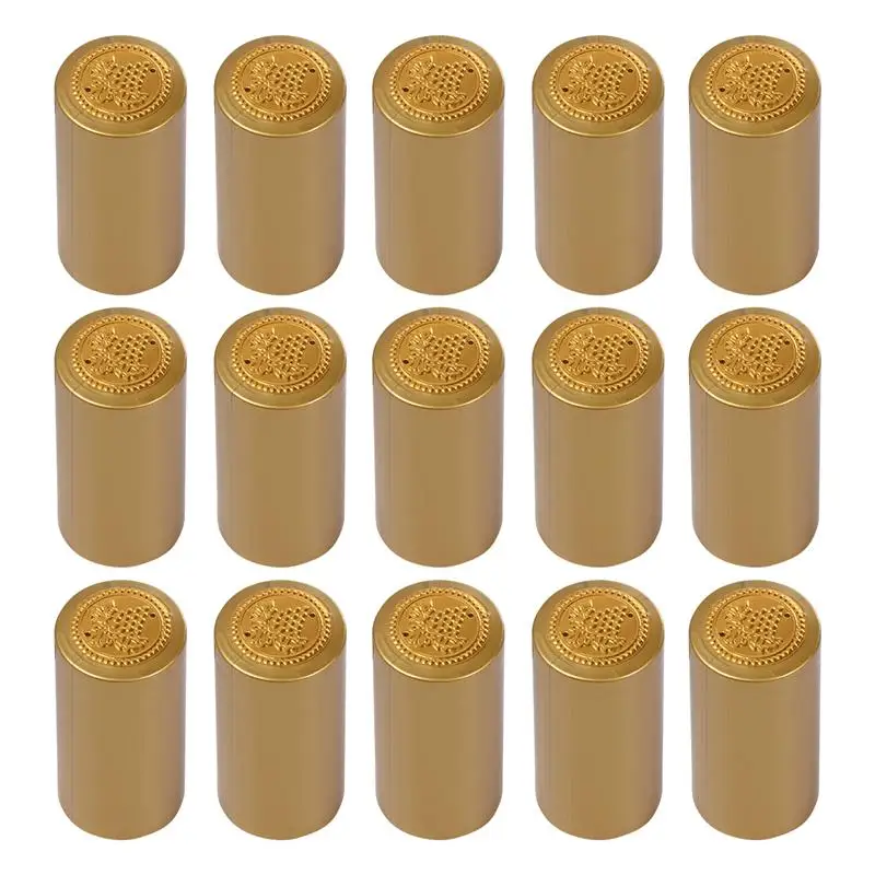 

100pcs Heat Shrink Film Sealing Cap Wine Bottle Film Wine Heat Shrinkable Cap