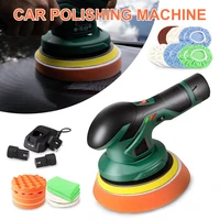 cordless car polisher 12v wireless da car polishing machine brushless dual action buffer free 2pcs 2 0ah lithium battery