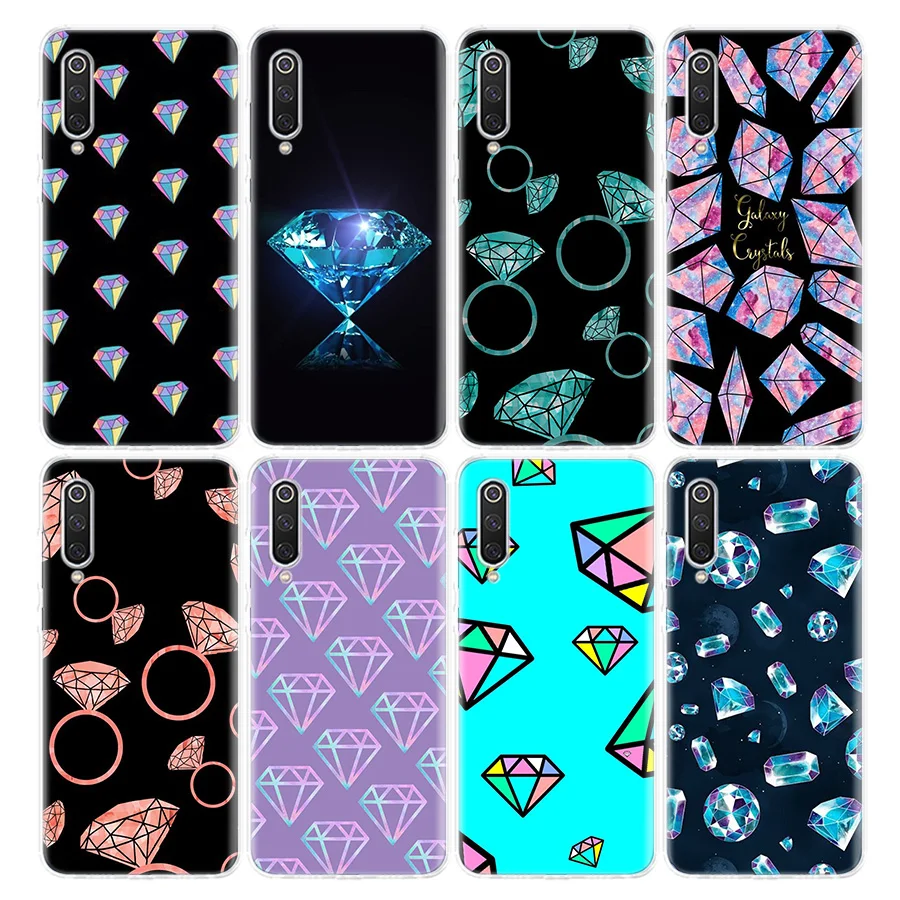 Чехол для телефона с бриллиантовым кольцом и надписью Just Print Xiaomi Redmi Note 9s 8T 8 7 6 6A 8A 5