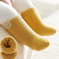 3 pairs lot baby winter cotton knee high sock children toddler newborn infant boy girl warm terry thick thermal animal long sock