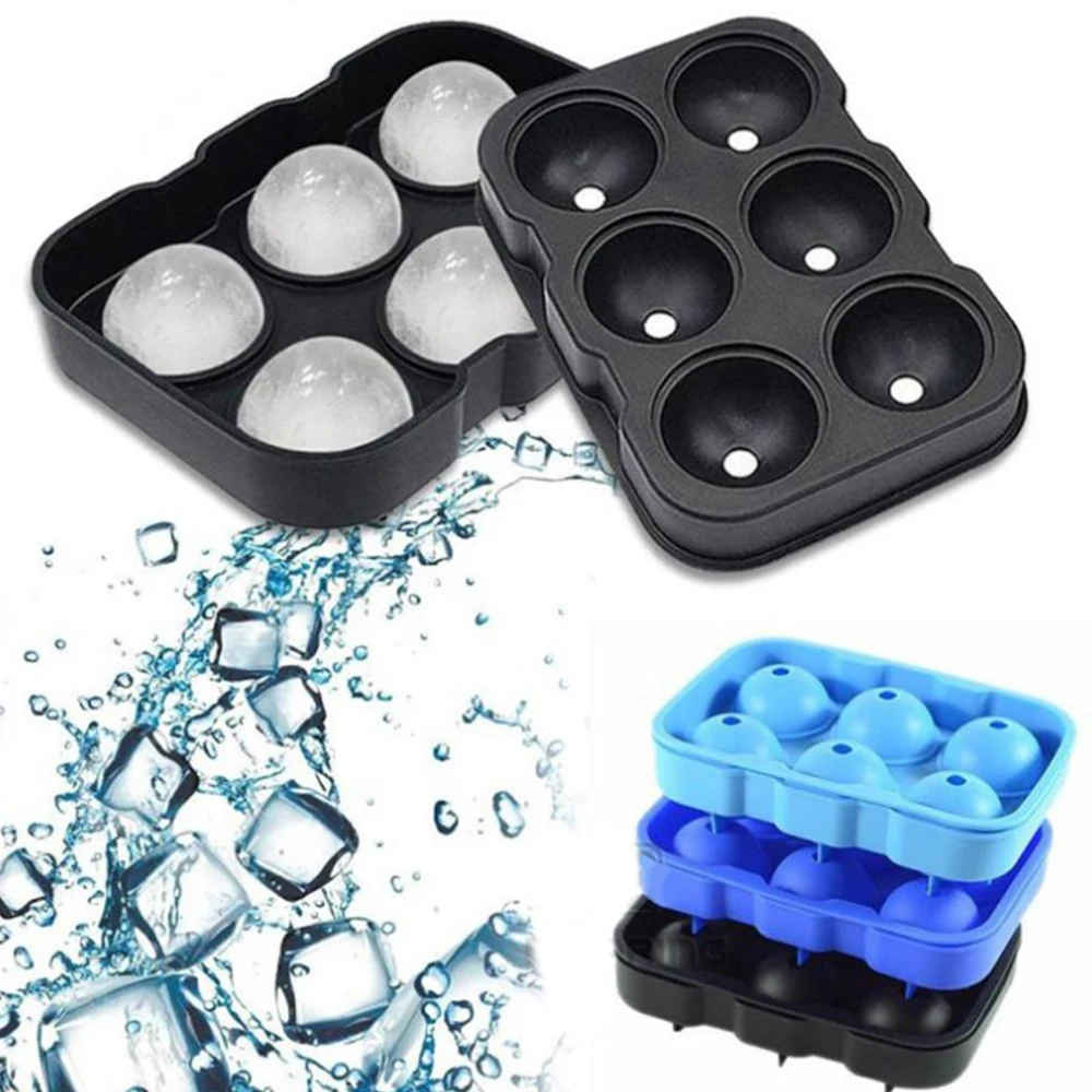 

Summer Hot Selling Round Ice Cube Ball Maker Tray Silicone Sphere Mold Bar Whiskey Cocktails Funnel