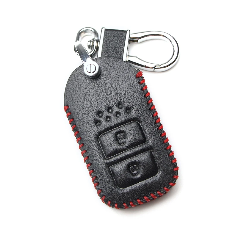 Кожаный чехол для автомобильных ключей брелок Honda CRV Dio Forza 125 300 Civic Jazz Accord Fit Odyssey Pilot