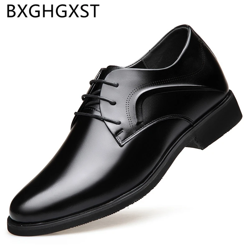 

Formal Shoes Men Classic Coiffeur Italian Mens Shoes Genuine Leather Luxury Brand Elevator Shoes For Men 2021 Black Dress Buty