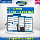 Аккумулятор LOSONCOER, 100% мАч, для iPhone 12 Pro Mini, для iPhone 12 Pro Max