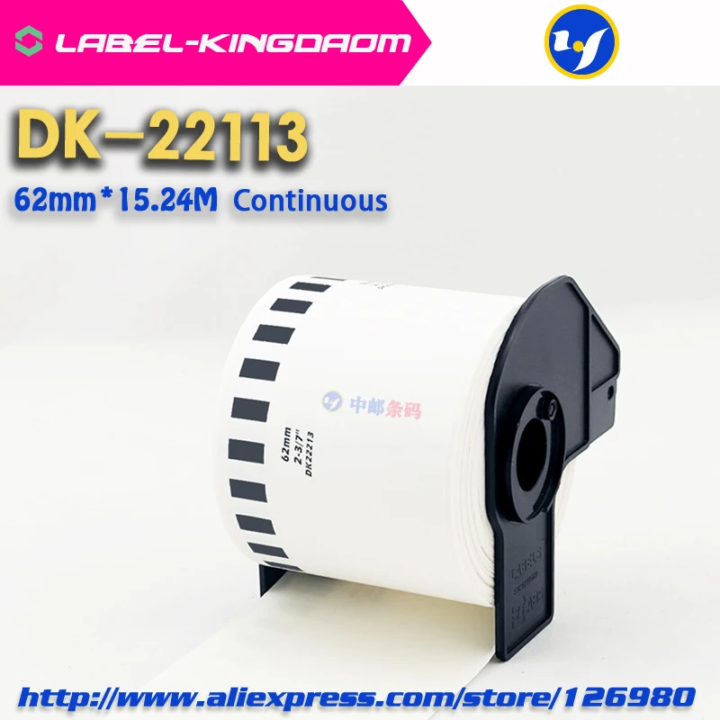 1 рулон совместимый DK-22113 этикетка 62 мм * 15 24 м Непрерывная Совместимость для