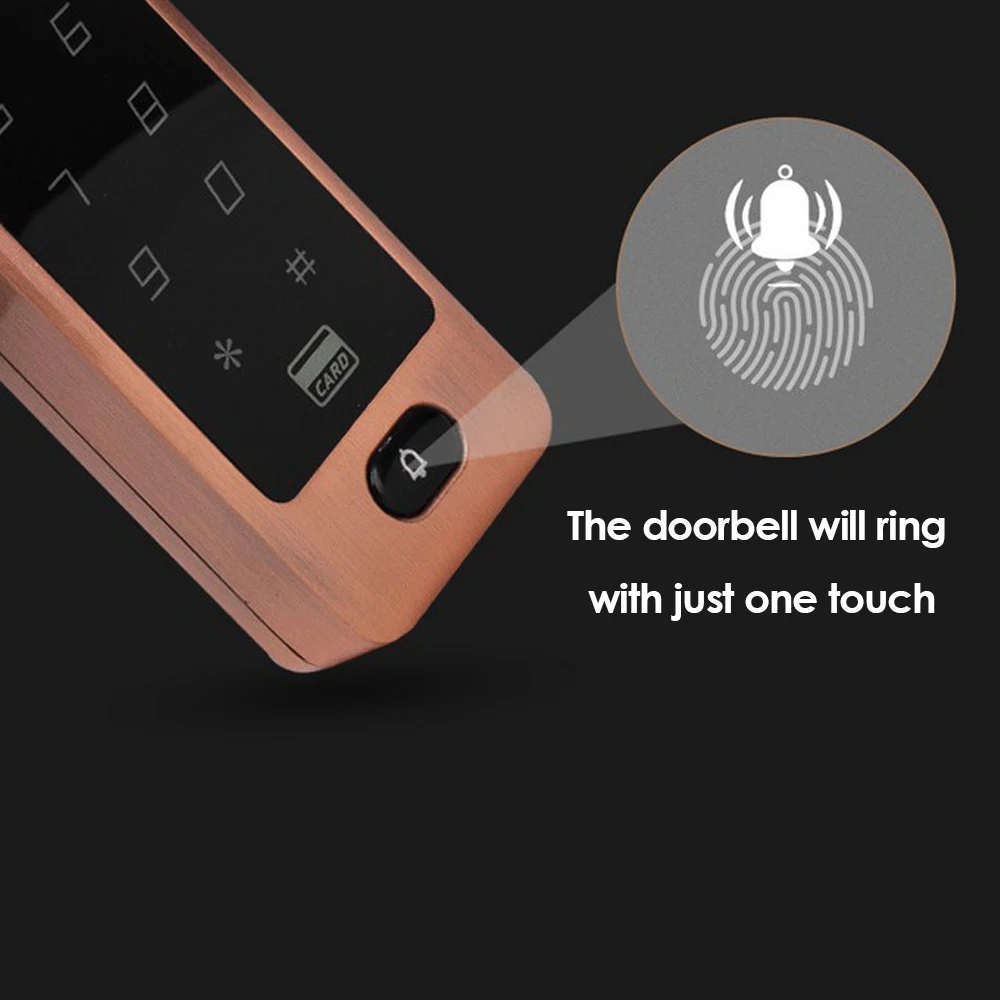 125khz Waterproof Smart Keypad Case ID Card Reader Touch Metal RFID Access Control Electronic Door Lock Electric Gate Opener |