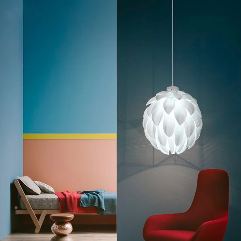 PVC Hand Made Chandelier Light Nordic Design Drop for Living room Kids' Bedroom Decoration Lamp Warm Dinning Table | Лампы и