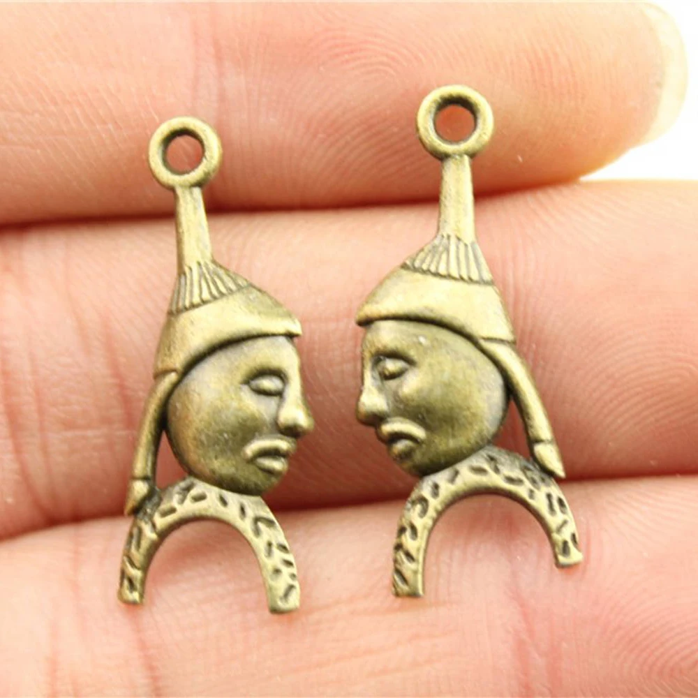 

WYSIWYG 10pcs/lot 28x10mm Soldier Charms Pendant For Jewelry Making Antique Bronze Plated Alloy Charms
