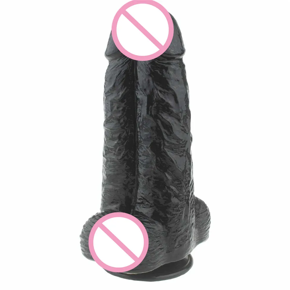 Черный двойной фаллоимитатор сиамские Донг реалистичный пенис с сильная