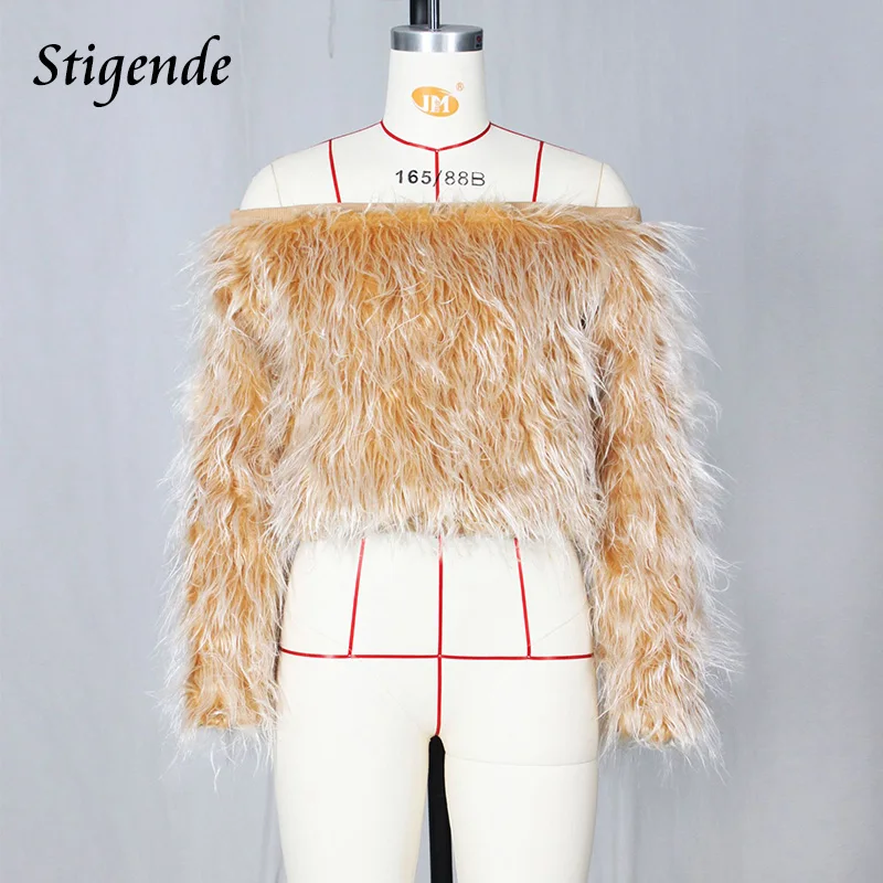 Пуловер женский с длинным рукавом и градиентным переходом цвета искусственным