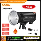 Godox QT600III M 600W 18000s высокоскоростная студийная вспышка стробоскосветильник встроенной беспроводной системой 2,4G + светодиодная лампа 40W