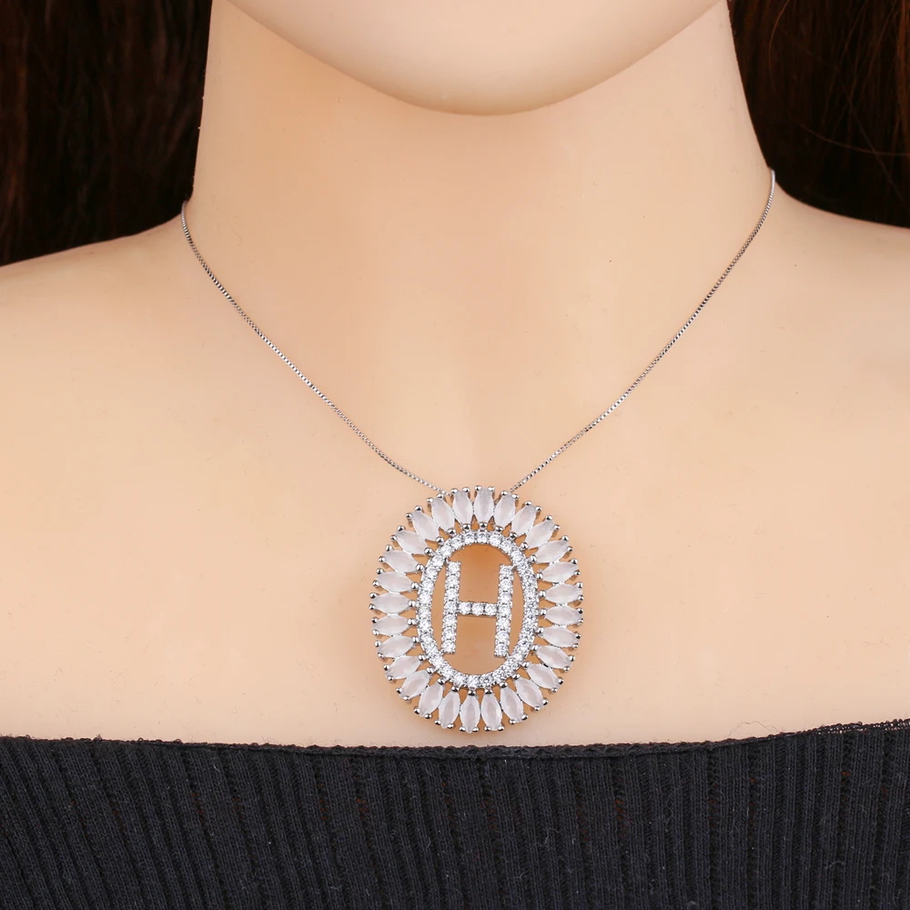 Оригинальное ожерелье с буквенным принтом персонализированное ювелирное
