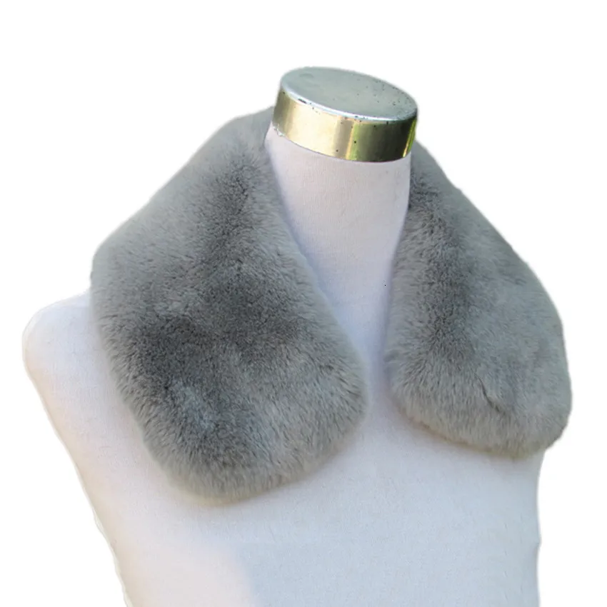 Настоящий меховой воротник из кролика рекс 52 см квадратный воротник Мужская хлопковая одежда меховой воротник кожаный модный настоящий меховой воротник-шарф L#83